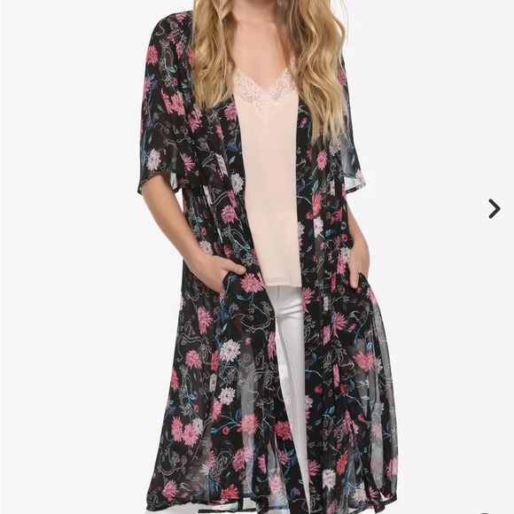 Disney Tops - Disney Black Sheer Mulan Kimono